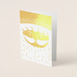 Kerstman/kerstman Folie Kaarten