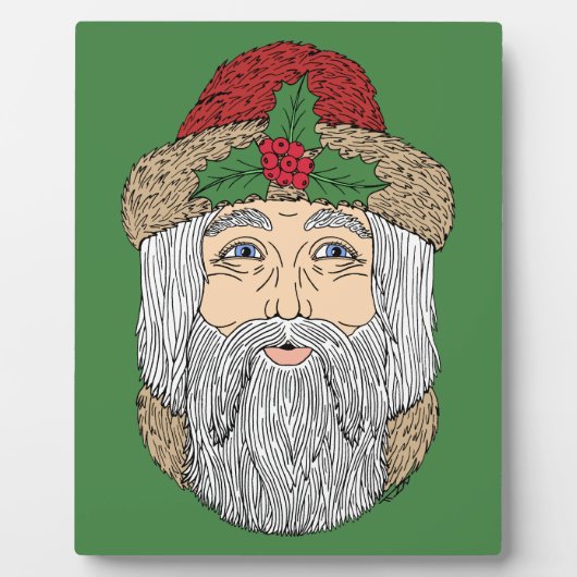 Kerstman/kerstman Fotoplaat (Voorkant)