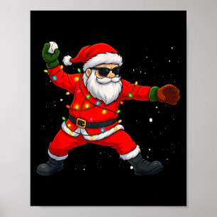 Kerstman Kerstman Honkbal Leraren Jongens Kids T-s Poster