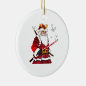 Kerstman Kerstman Japanse kunst Samurai Keramisch Ornament (Rechts)