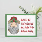 Kerstman/kerstman Kaart (Staand voorkant)