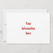 Kerstman/kerstman Kaart (Achterkant)