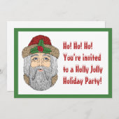 Kerstman/kerstman Kaart (Voorkant / Achterkant)