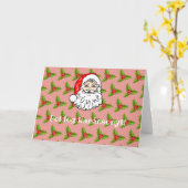 Kerstman Kerstman Kaart (Gele Bloem)