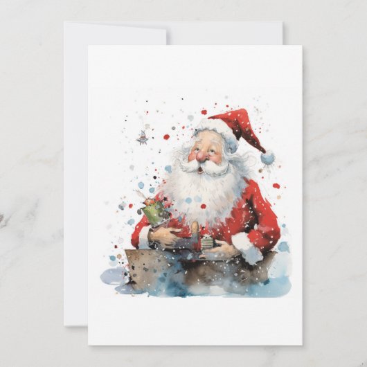 Kerstman, kerstman, kerst kaart (Voorkant)