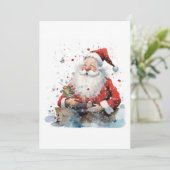 Kerstman, kerstman, kerst kaart (Staand voorkant)
