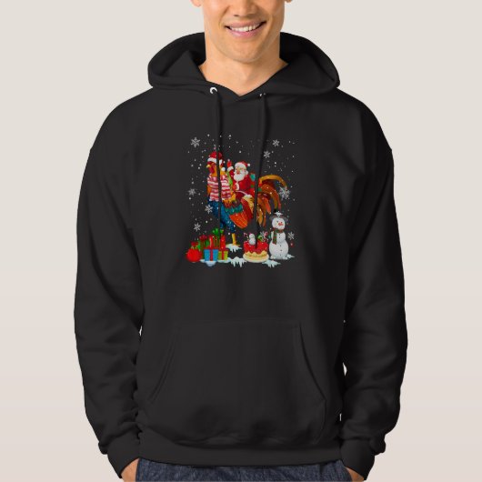 Kerstman kerstman kerstman familie Snowm Hoodie (Voorkant)