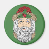 Kerstman/kerstman Magneet (Voorkant)