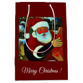 Kerstman / Kerstman Medium Cadeauzakje (Voorkant)