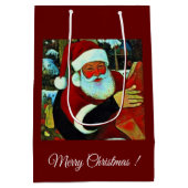 Kerstman / Kerstman Medium Cadeauzakje (Achterkant)