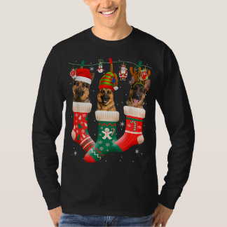 Kerstman: kerstman met herdersok Xmas rendierkerst T-shirt