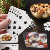 Kerstman Kerstman met honden 3 Pokerkaarten (Insitu)