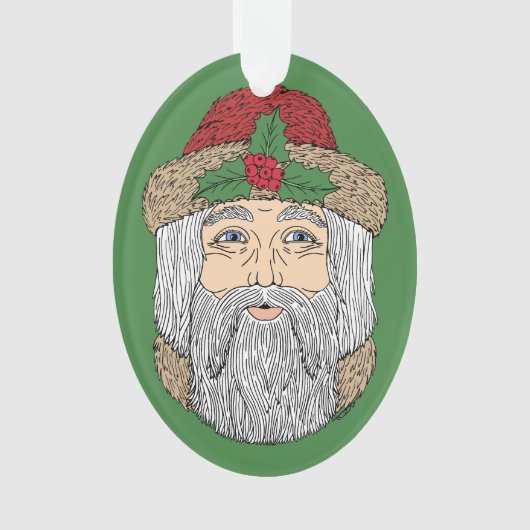 Kerstman/kerstman Ornament (voorkant)