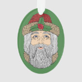 Kerstman/kerstman Ornament (achterkant)
