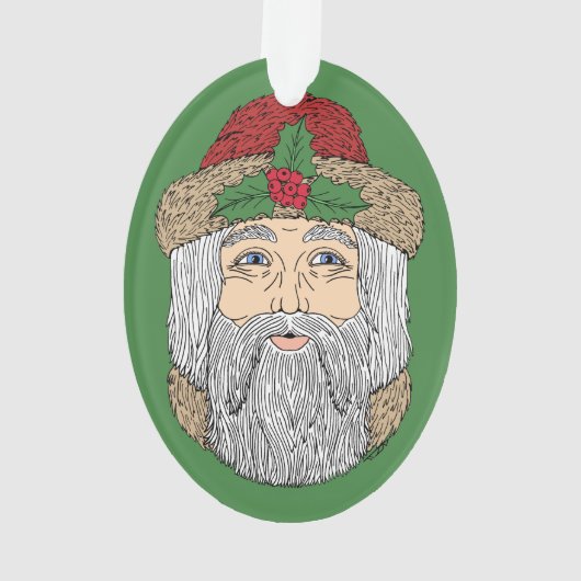 Kerstman/kerstman Ornament (achterkant)