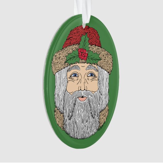 Kerstman/kerstman Ornament (voorkant)