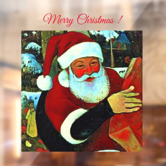 Kerstman / Kerstman Raamsticker (Vel 2)