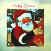 Kerstman / Kerstman Raamsticker (Vel 3)