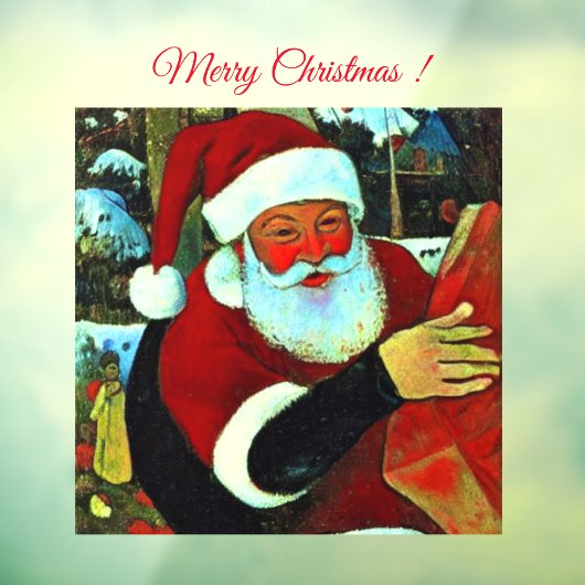 Kerstman / Kerstman Raamsticker (Vel 3)