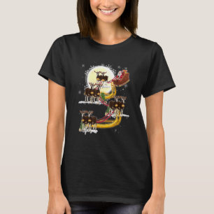 Kerstman Kerstman Rid Goat Geit Kerstmis T-shirt