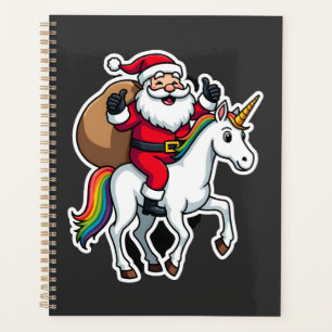 Kerstman Kerstman Ridding Eenhoorn - Kerst Meisjes Planner