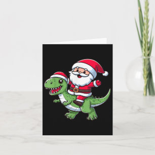Kerstman Kerstman Ride T Rex Dinosaur F Kaart