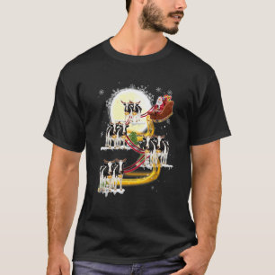 Kerstman Kerstman rijdt op melkkoe Koe Xmas T-shirt