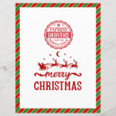 Kerstman Kerstman Verlanglijstje Voor Kinderen (Achterkant)