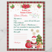 Kerstman Kerstman Verlanglijstje Voor Kinderen (Voorkant)