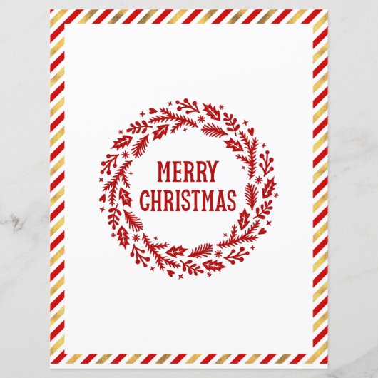 Kerstman Kerstman Verlanglijstje Voor Kinderen (Achterkant)