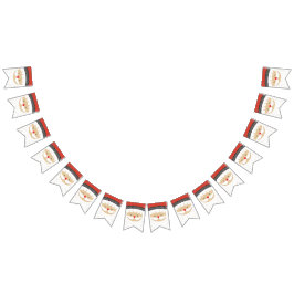 Kerstman/kerstman Vlaggetjes