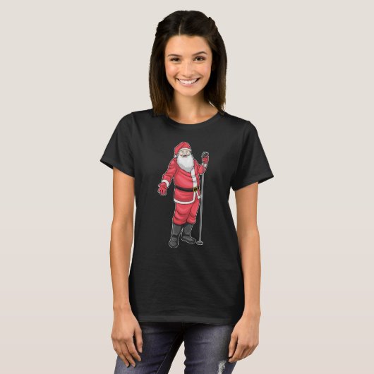 Kerstman Kerstman Zanger T-shirt (Voorkant volledig)