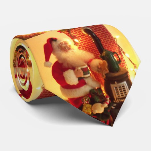 Kerstman Kerstmannen Heren Das (Opgerold)