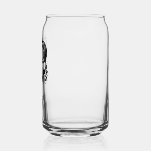 Kerstman Kerstmelk Blikvorm Glas (Links)