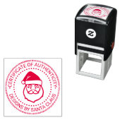 Kerstman Kerstmis “Authenticiteitscertificaat” #3 Zelfinktende Stempel (In situ)