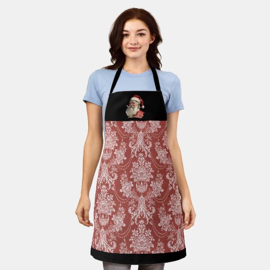  Kerstman Kerstmis bakken Schort (Gedragen)