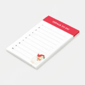 Kerstman Kerstmis Bewerkbare Dingen Om Te Doen Post-it® Notes (Schuin)