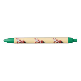 Kerstman Kerstmis Blauwe Inkt Pen
