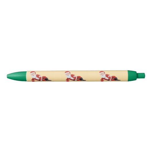 Kerstman Kerstmis Blauwe Inkt Pen (Voorkant)