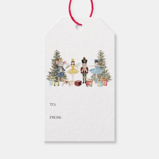 Kerstman Kerstmis Cadeaulabel (Voorkant)