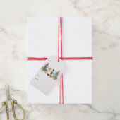 Kerstman Kerstmis Cadeaulabel (Met Touw)