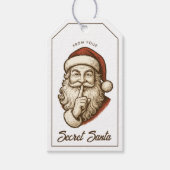 Kerstman Kerstmis Cadeaulabel (Voorkant)
