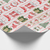 Kerstman, Kerstmis Cadeaupapier (Hoek)