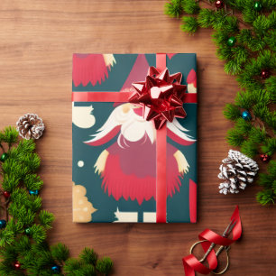 Kerstman Kerstmis Decoraties Water Patroon Cadeaupapier