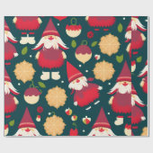 Kerstman Kerstmis Decoraties Water Patroon Cadeaupapier (Vlak)