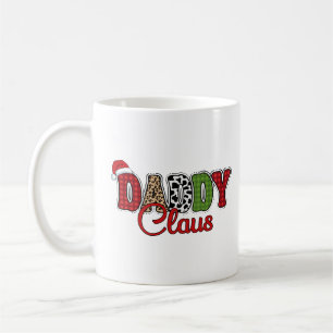 Kerstman Kerstmis Geruite Tekst Ontwerp-50095 Koffiemok