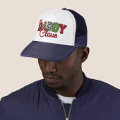 Kerstman Kerstmis geruite tekst ontwerp-50095 Trucker Pet (In situ)