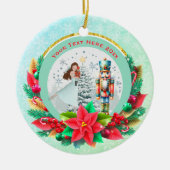 Kerstman Kerstmis, Gezinscadeau voor Kerst Keramisch Ornament (Voorkant)