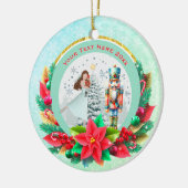 Kerstman Kerstmis, Gezinscadeau voor Kerst Keramisch Ornament (Links)