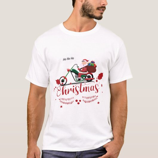 Kerstman Kerstmis Ho Ho Ho T-shirt (Voorkant)